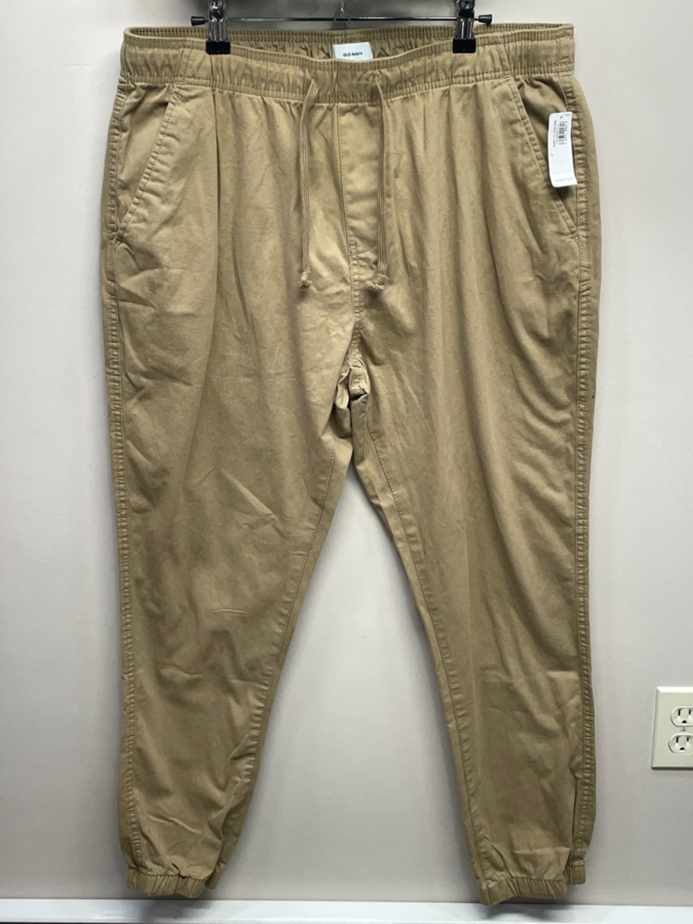 Old Navy Men's Khaki Drawstring Joggers